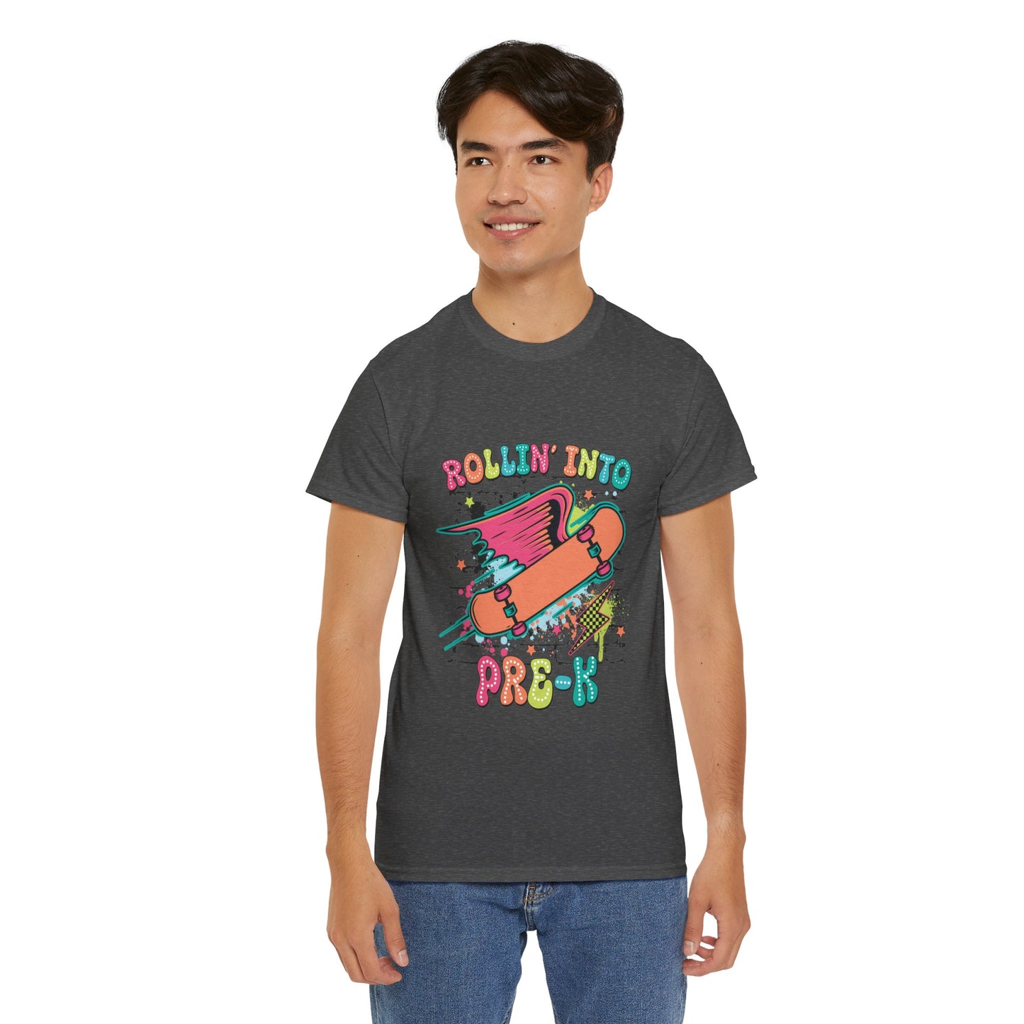 Rockin Into Pre K Unisex Heavy Cotton Tee