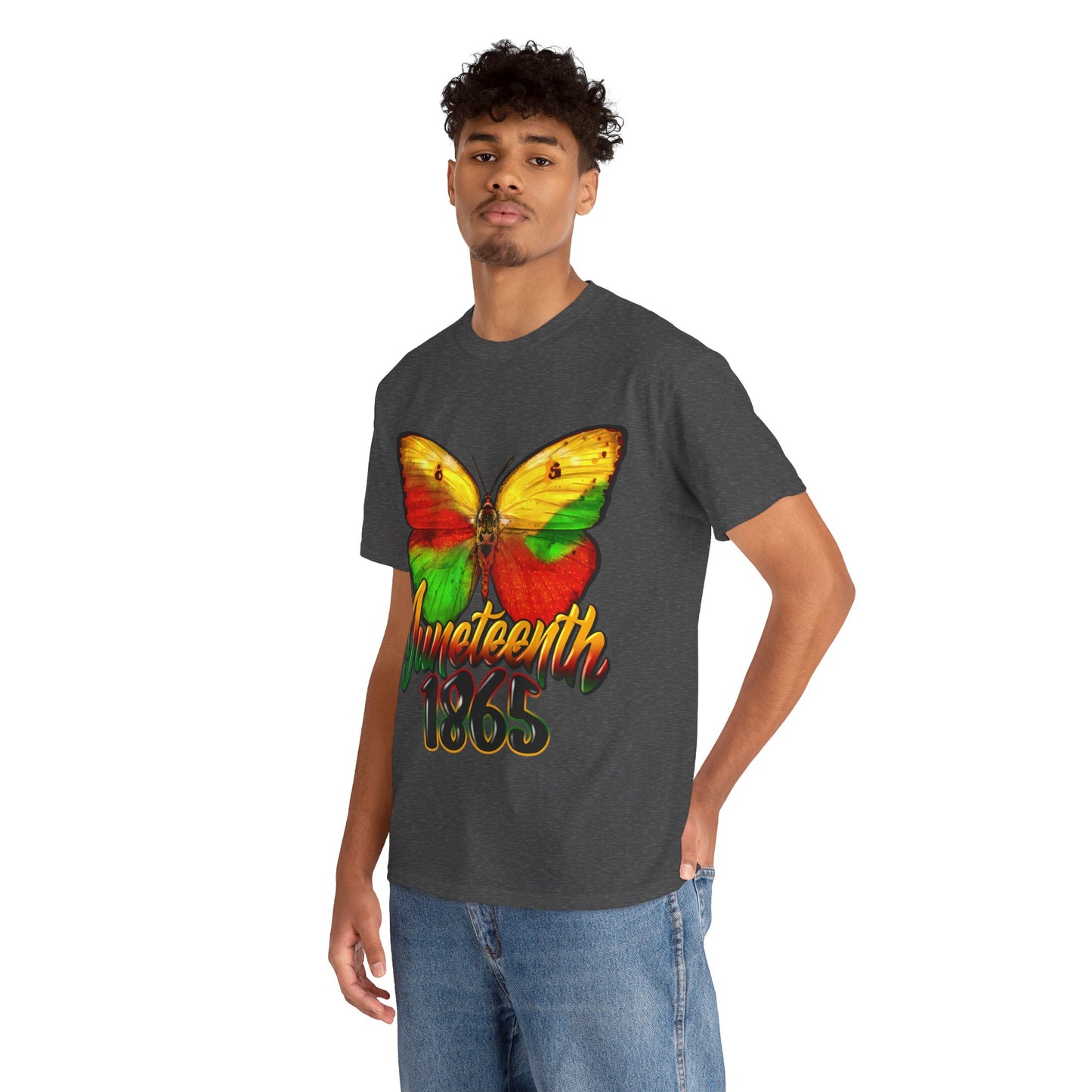 Juneteenth Butterfly Unisex Heavy Cotton Tee