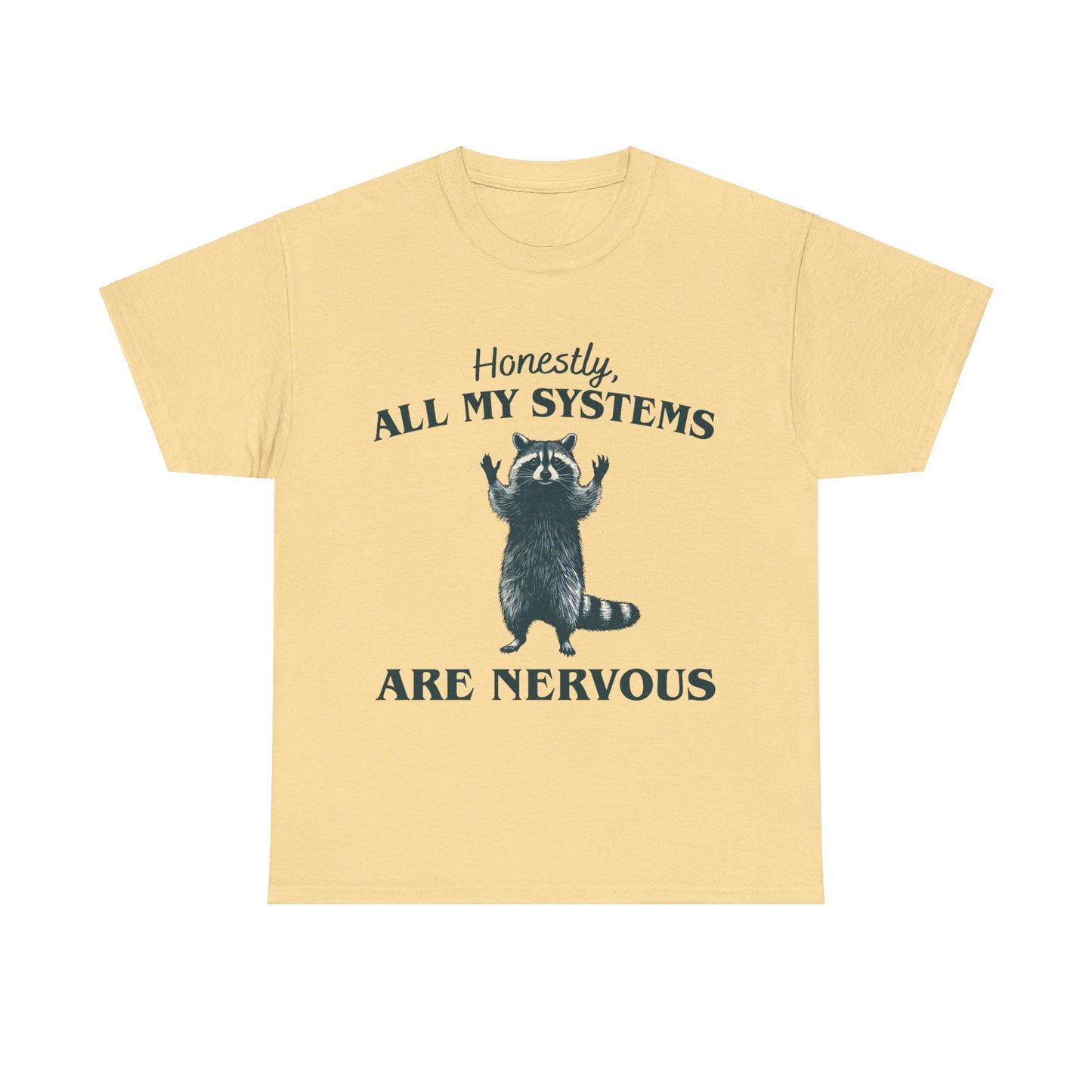 Nervous Racoon Unisex Heavy Cotton Tee