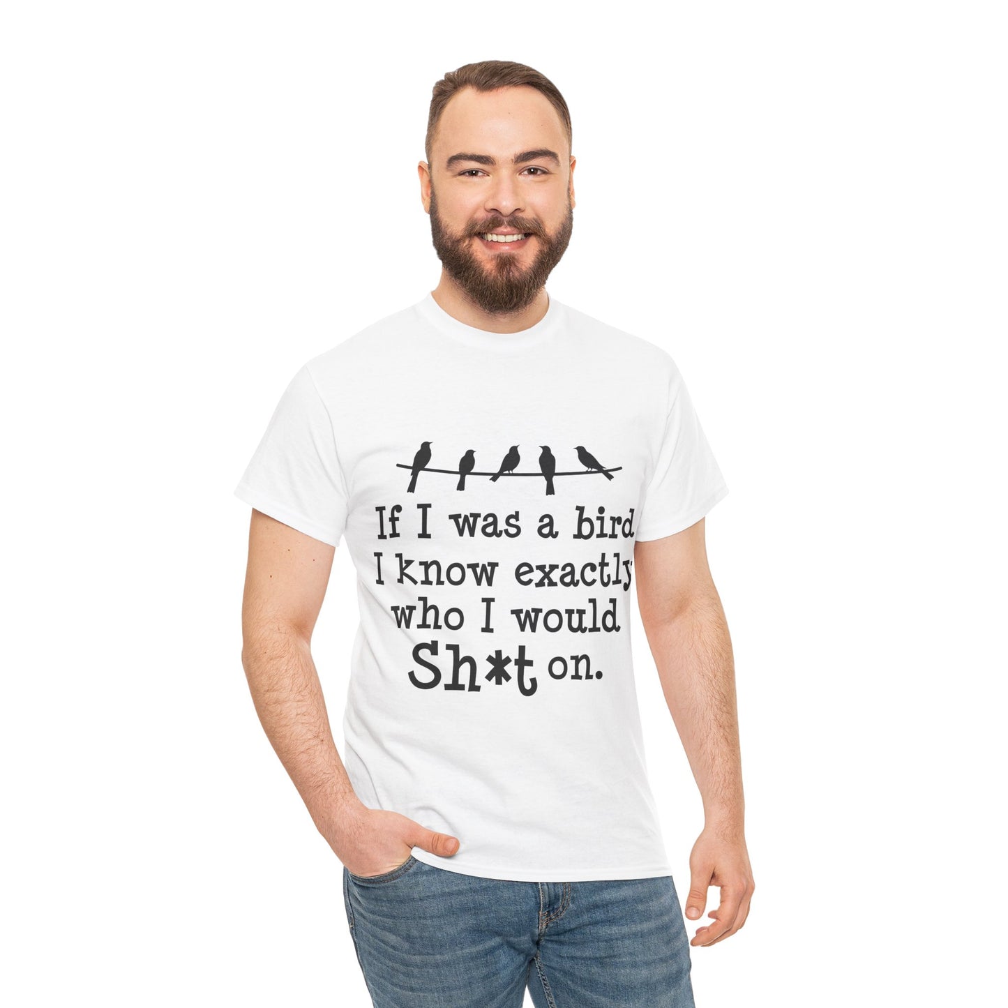 If I Were A Bird Unisex Heavy Cotton Tee