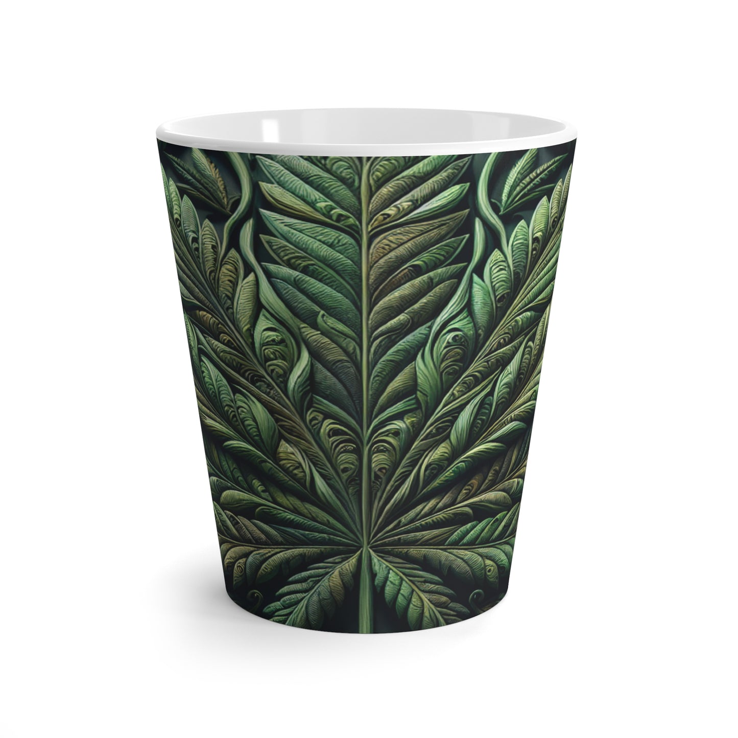 Green Leaf Latte Mug