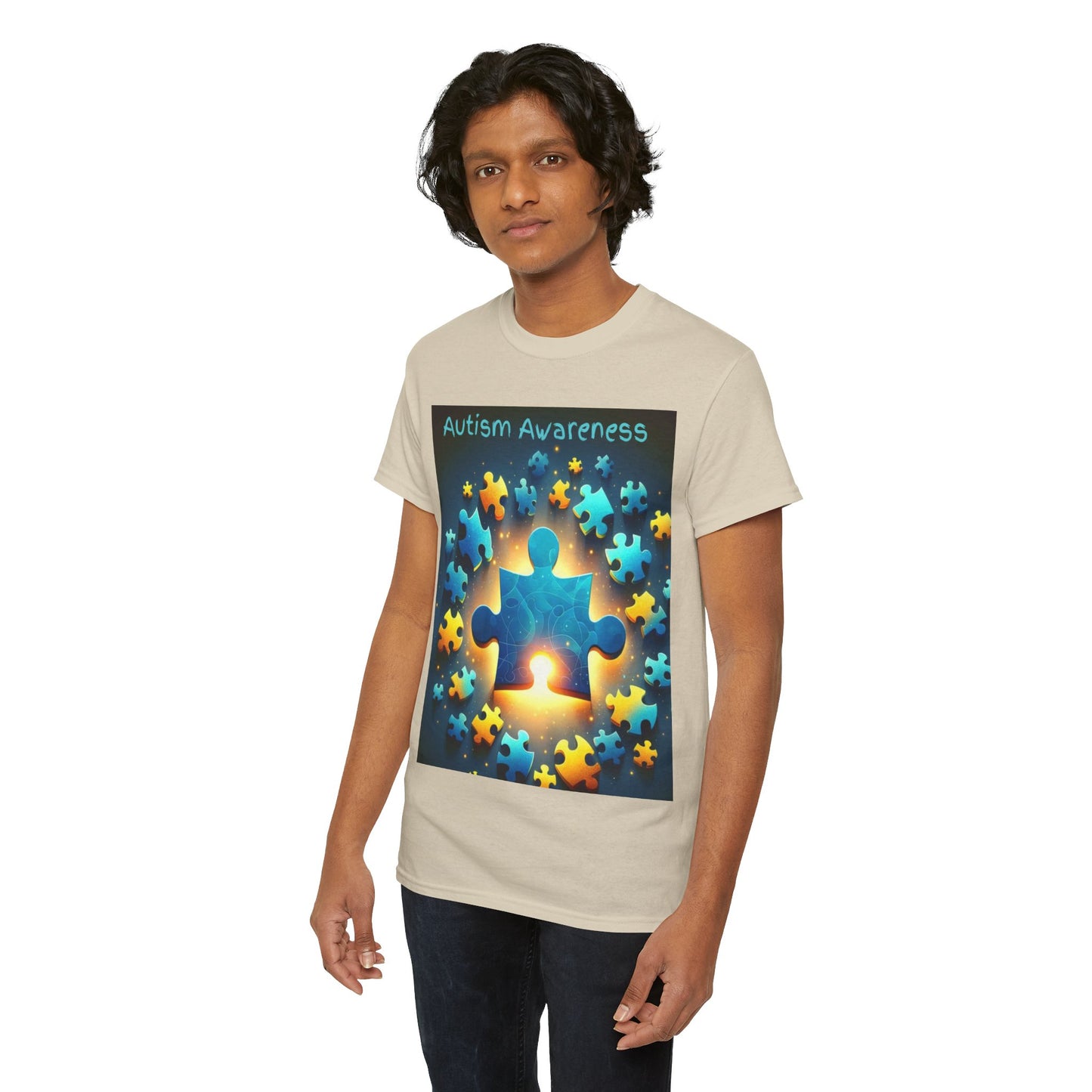 Autism Glow Unisex Heavy Cotton Tee