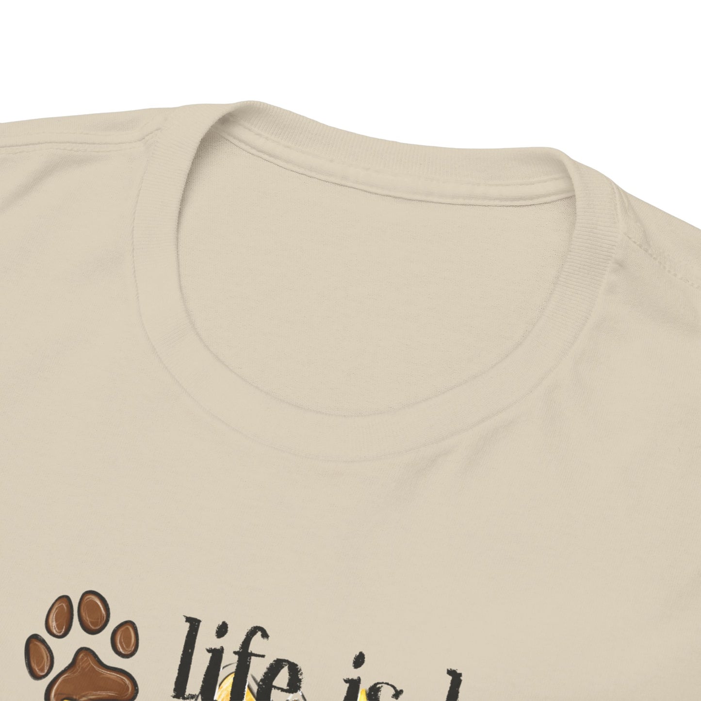 Life Is Better With Dogs Unisex Heavy Cotton Tee