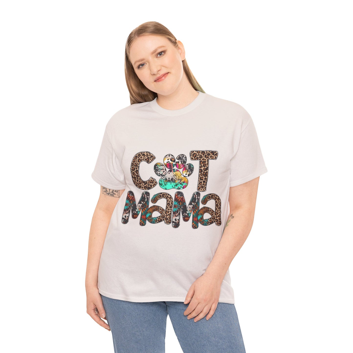 Cat Mama2 Unisex Heavy Cotton Tee