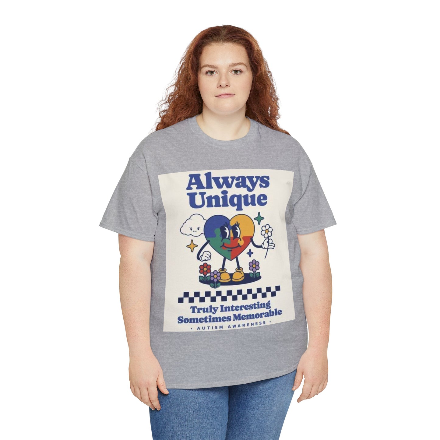 Always Unique Autism Awareness Unisex Heavy Cotton Tee