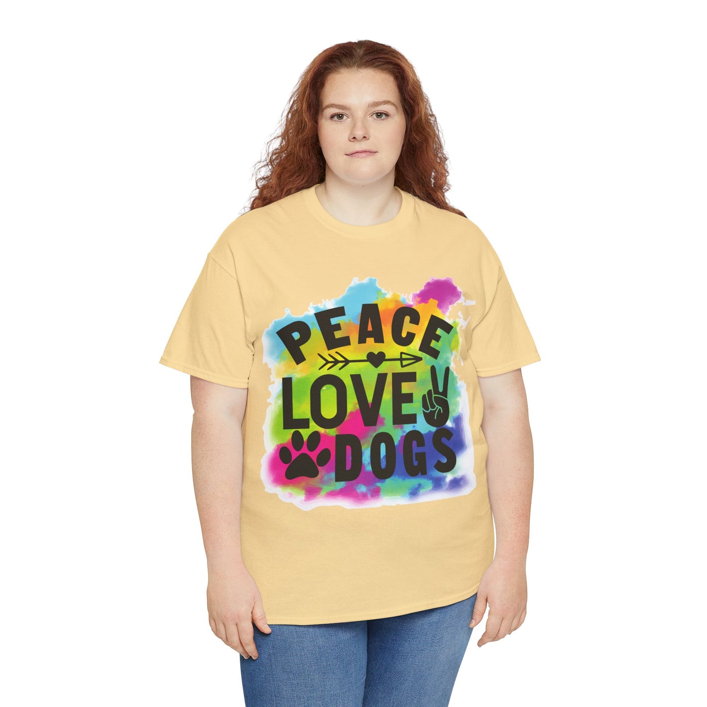 Peace Love Dogs Unisex Heavy Cotton Tee