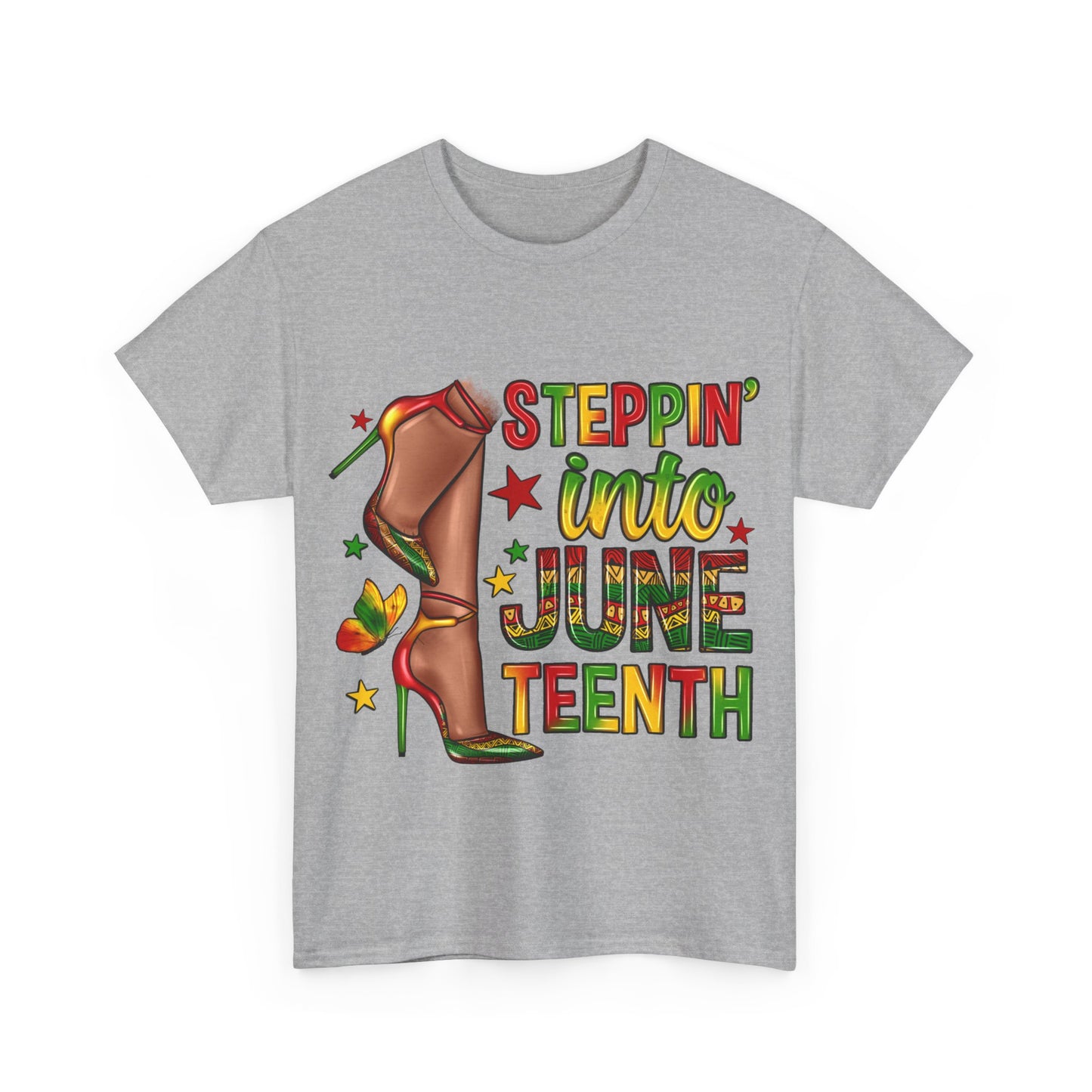 Stepping Into Juneteenth Unisex Heavy Cotton Tee