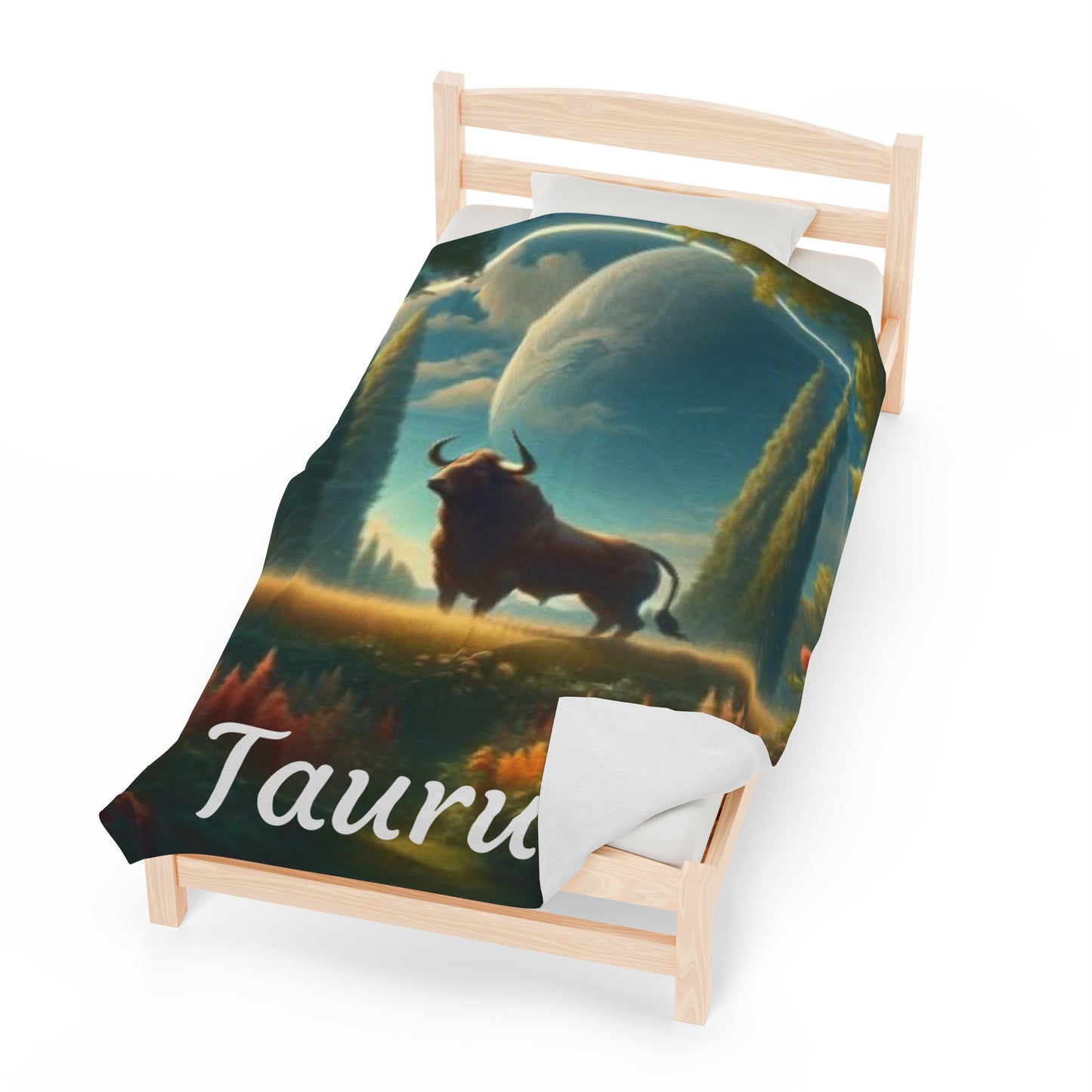 Taurus Zodiac Sign Velveteen Plush Blanket