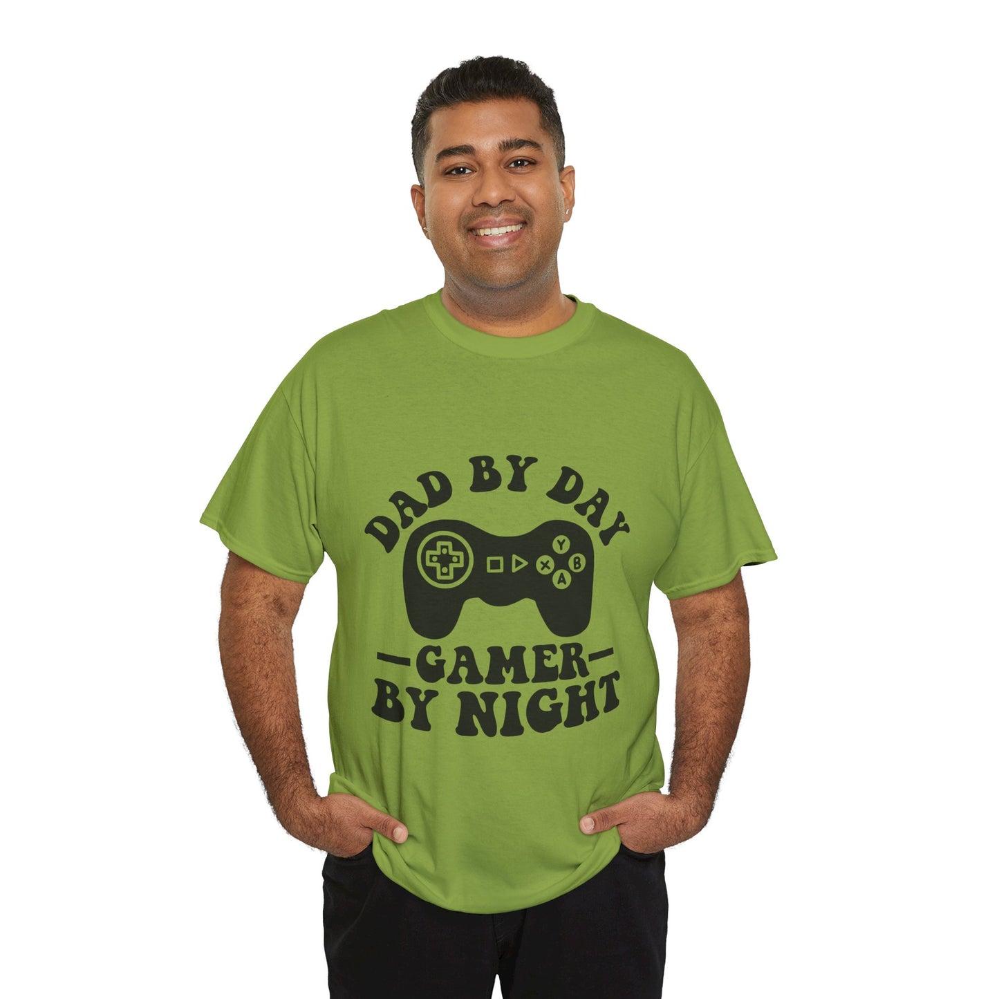 Gamer By Night Unisex Heavy Cotton Tee