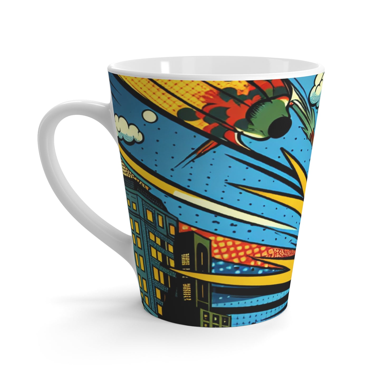 Comic Book Flare Latte Mug