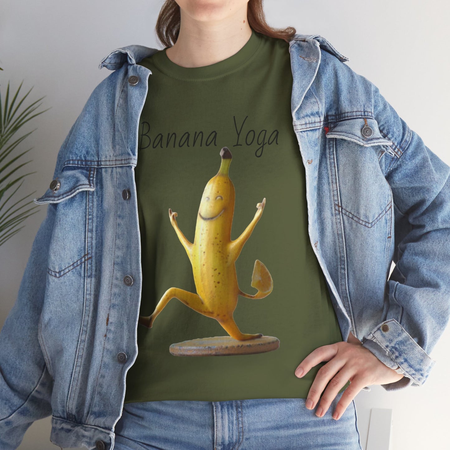 Banana Yoga2 Unisex Heavy Cotton Tee