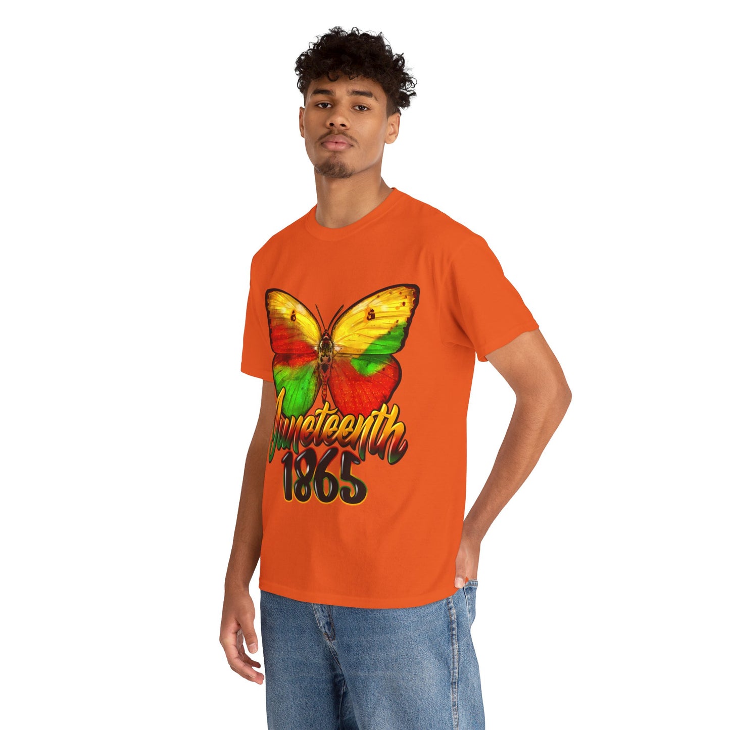 Juneteenth Butterfly Unisex Heavy Cotton Tee