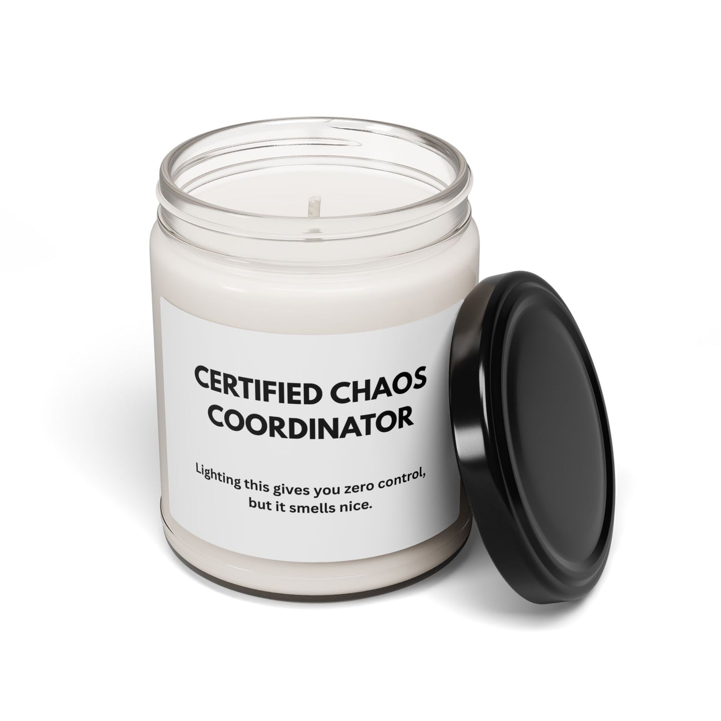 Certified Chaos Coordinator Scented Soy Candle - Relaxation Gift for Home & Office