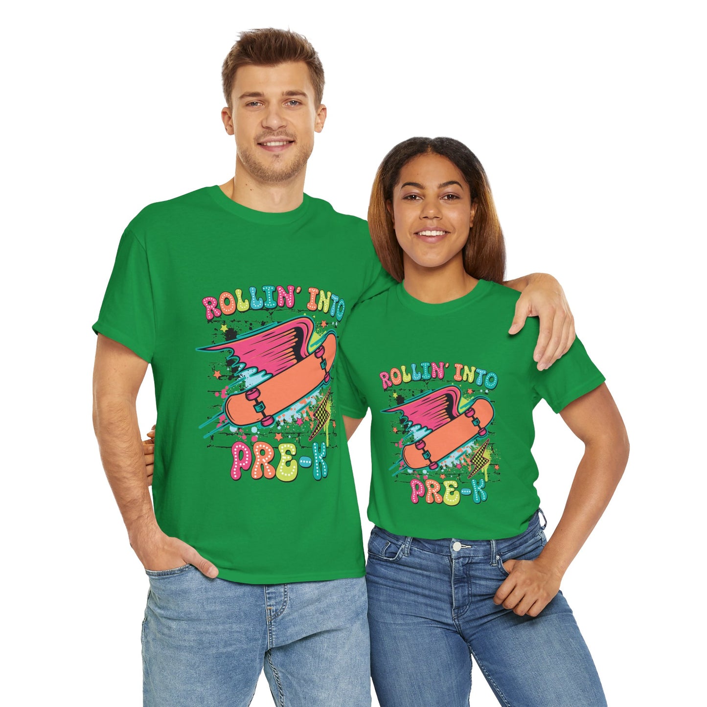 Rockin Into Pre K Unisex Heavy Cotton Tee