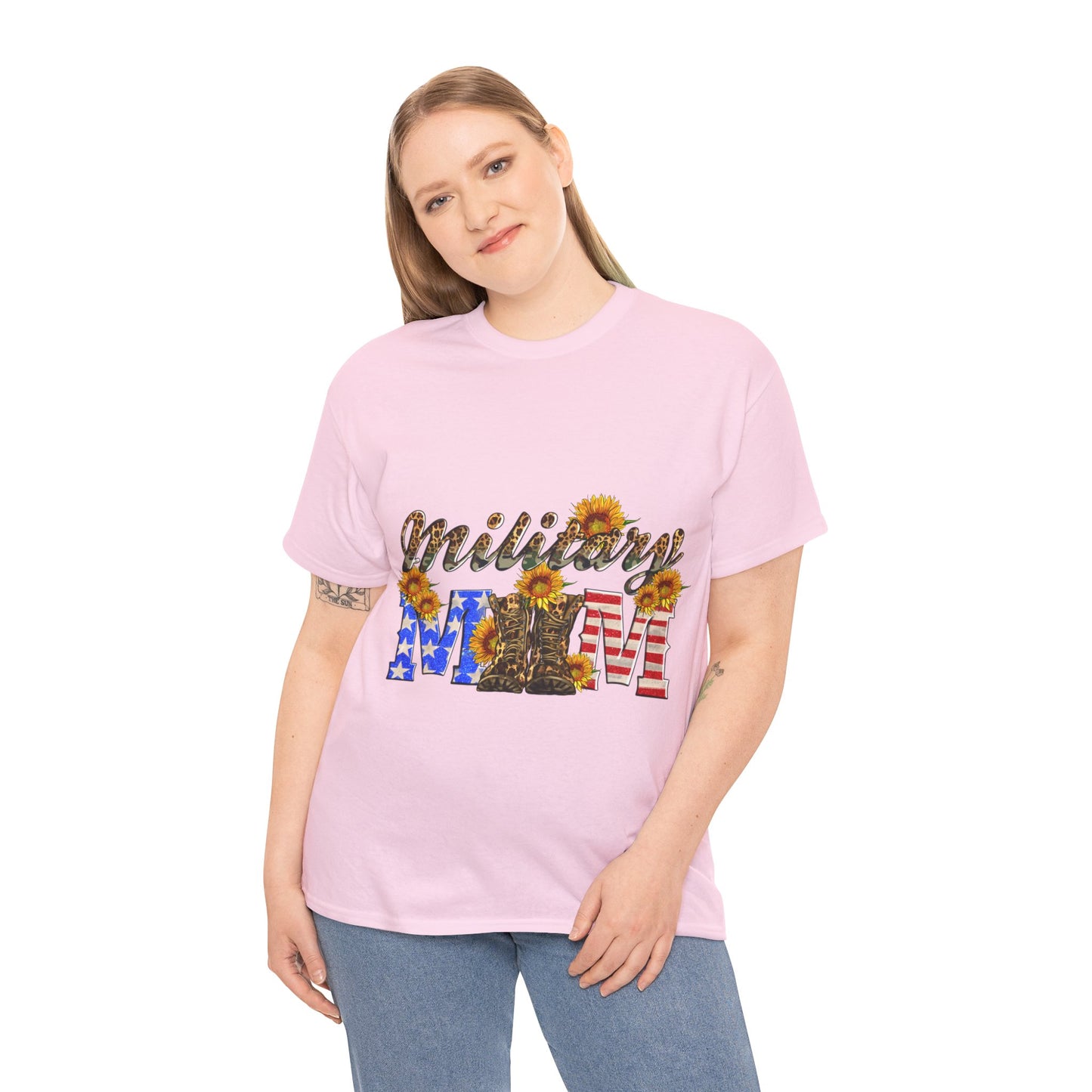 Military Mom Unisex Heavy Cotton Tee