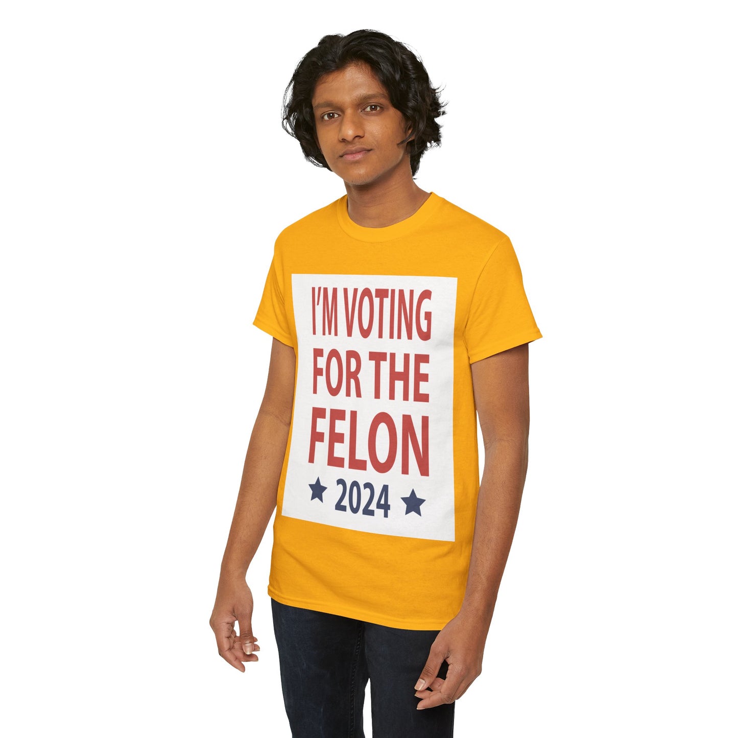 Voting For A Felon Unisex Heavy Cotton Tee