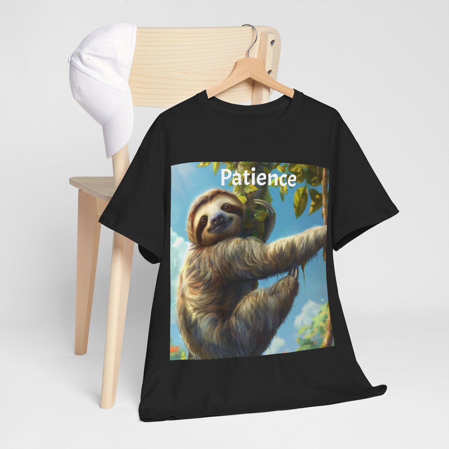 Sloth Patience Unisex Heavy Cotton Tee