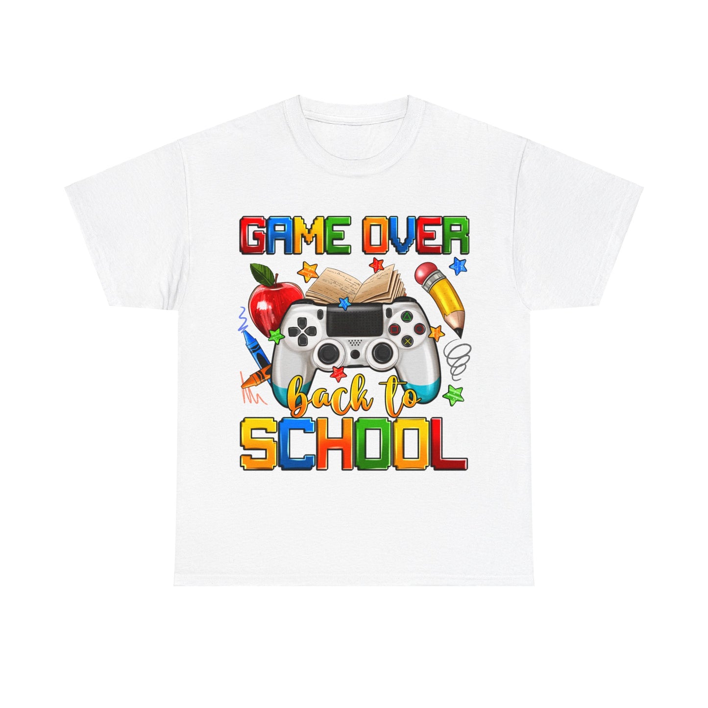 Game Over Back To School Unisex Cotton Tee