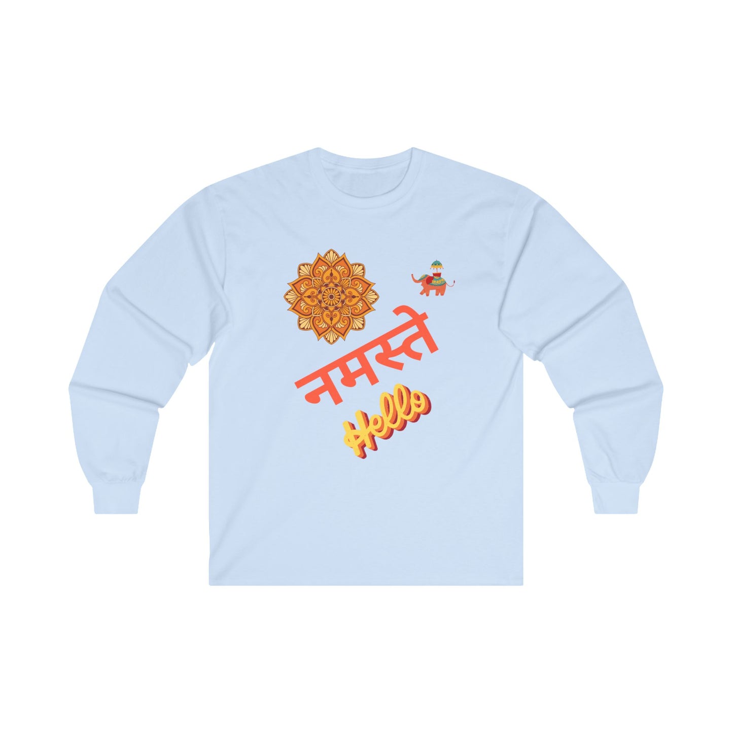 Hello in Hindu Unisex Ultra Cotton Long Sleeve Tee