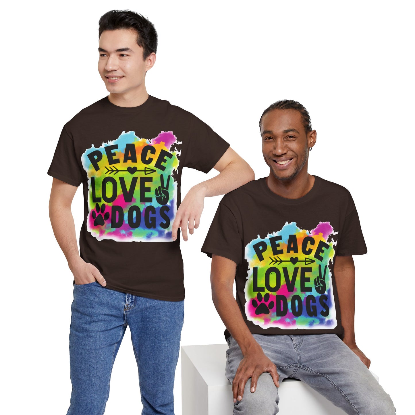 Peace Love Dogs Unisex Heavy Cotton Tee