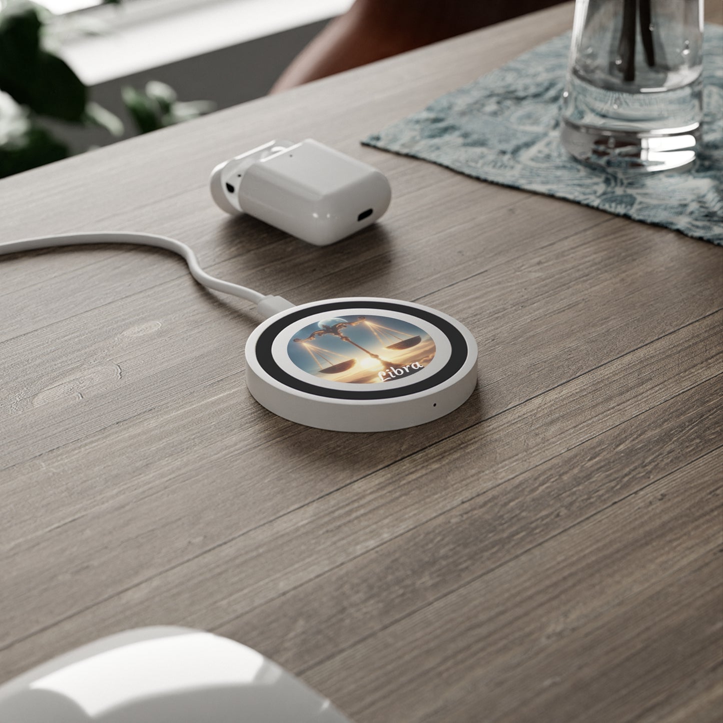 Libra Zodiac Sign Quake Wireless Charging Pad