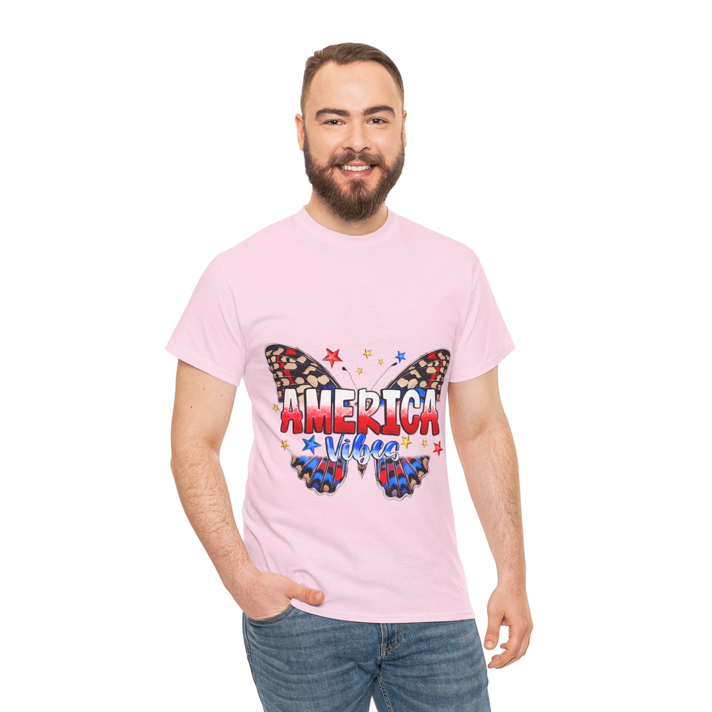 America Vibes Unisex Heavy Cotton Tee