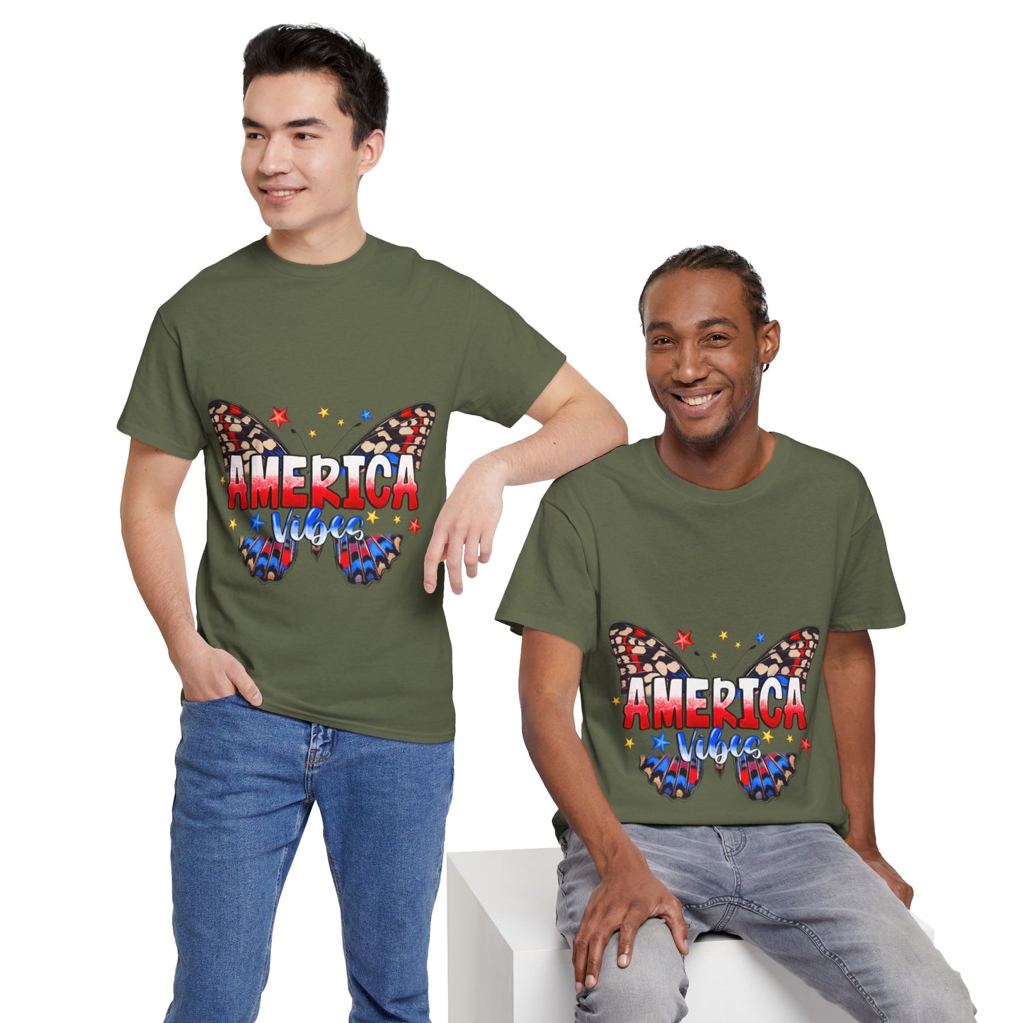 America Vibes Unisex Heavy Cotton Tee