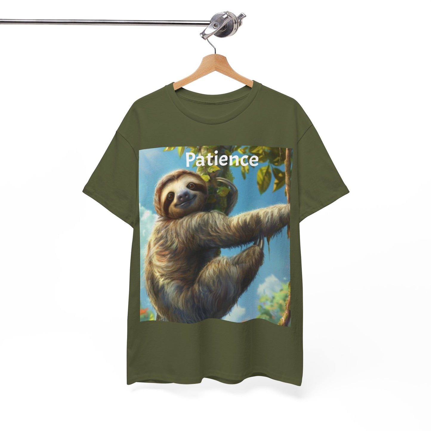 Sloth Patience Unisex Heavy Cotton Tee