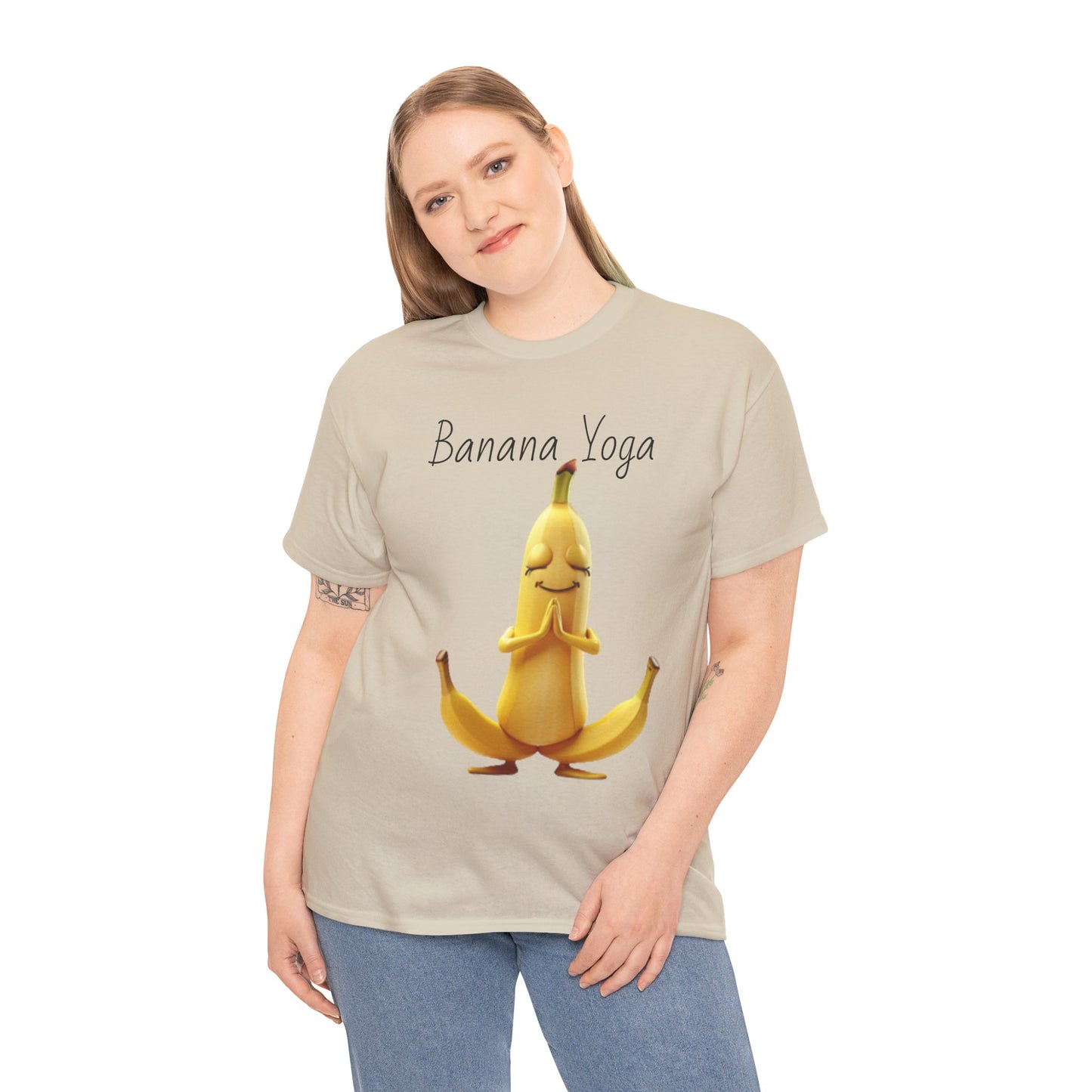 Banana Yoga Unisex Heavy Cotton Tee