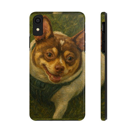 Custom Portrait Oil Painting Tough Phone Case - Durable & Stylish Design