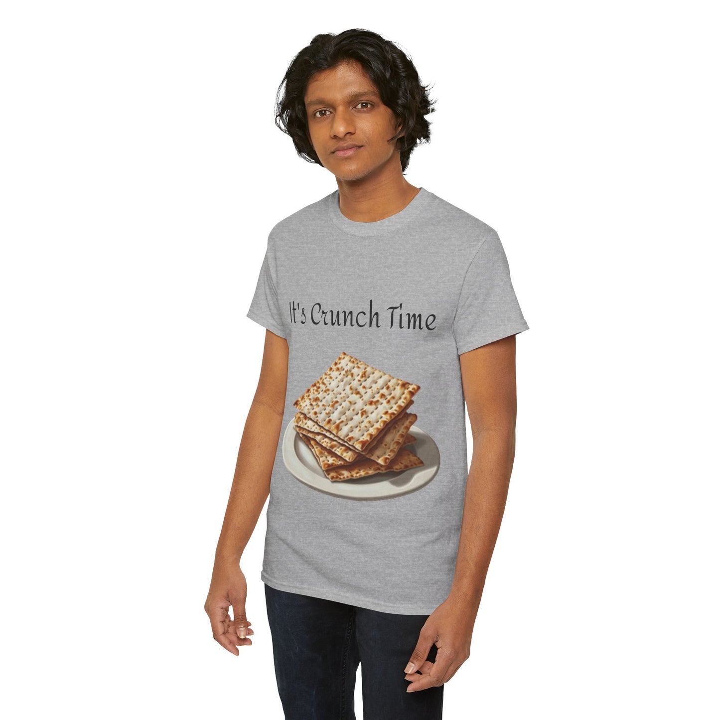 It's Crunch Time Matza Unisex Heavy Cotton Tee