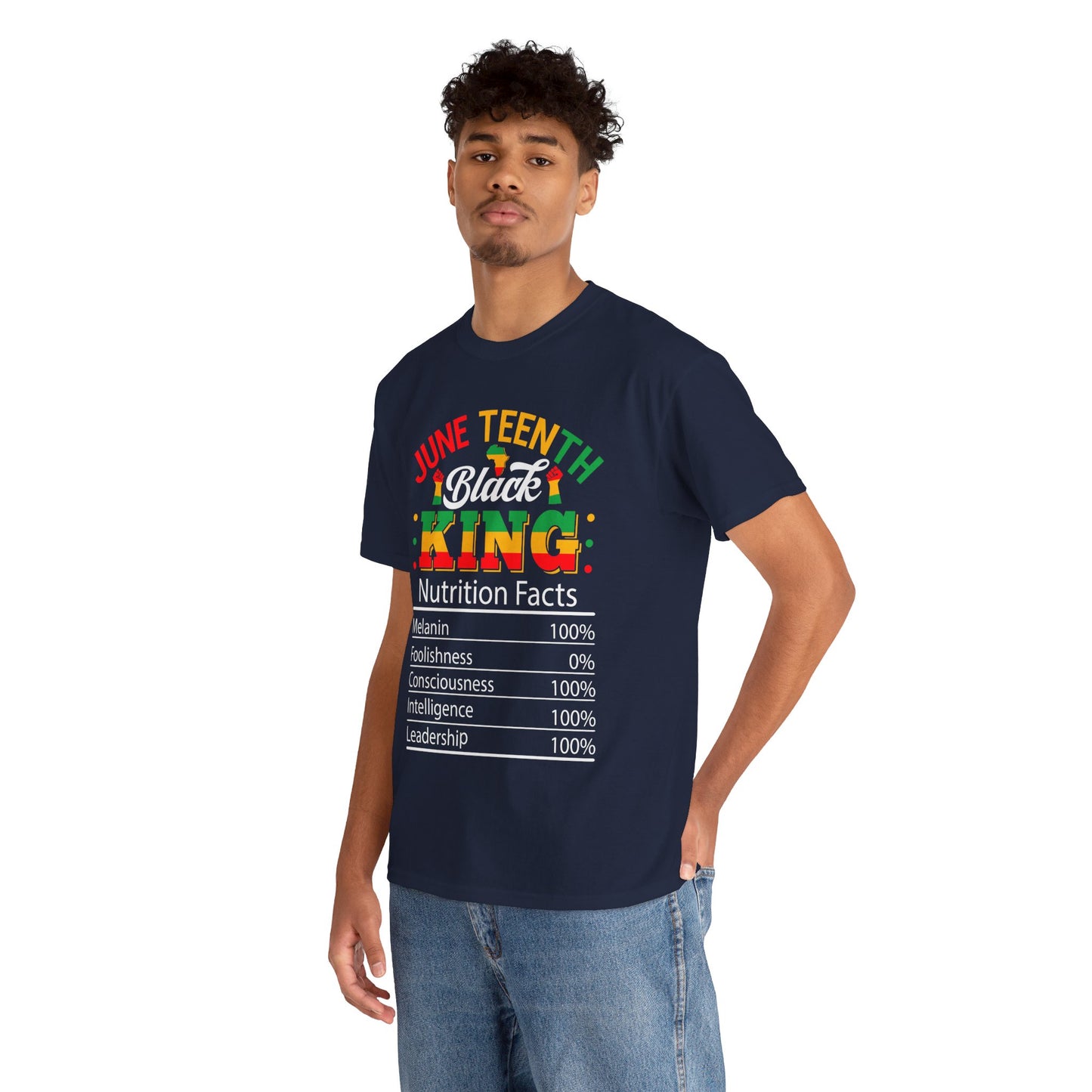 Juneteenth Black King Unisex Heavy Cotton Tee