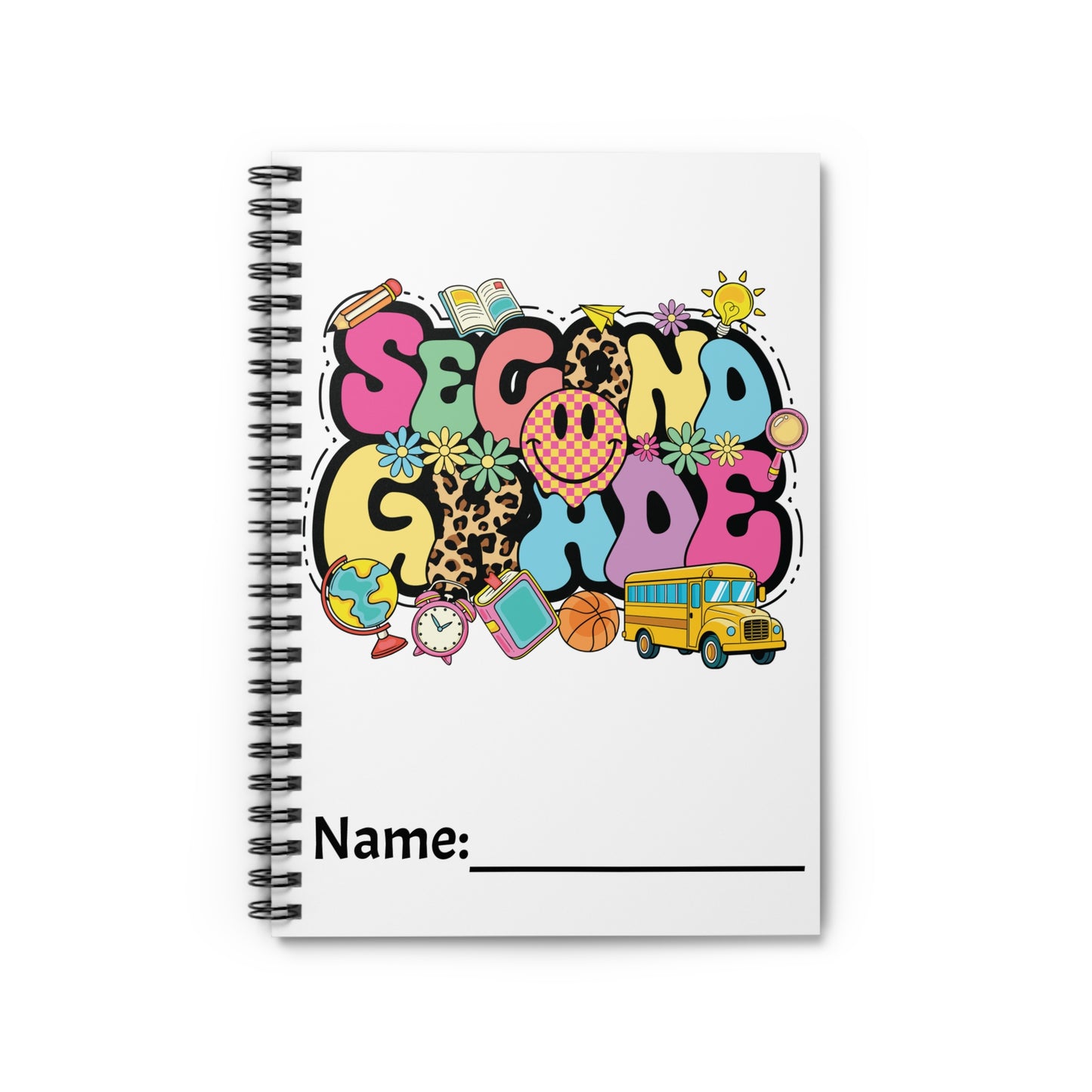 Second Grade Spiral Notebook - Ruled Line