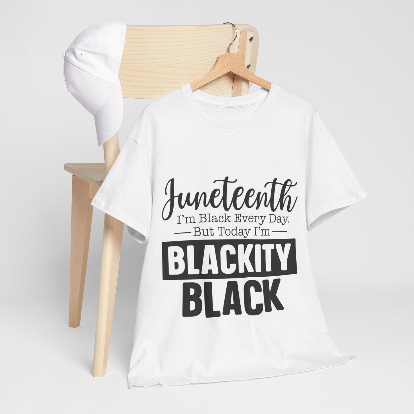 Juneteenth Black Everyday Unisex Heavy Cotton Tee