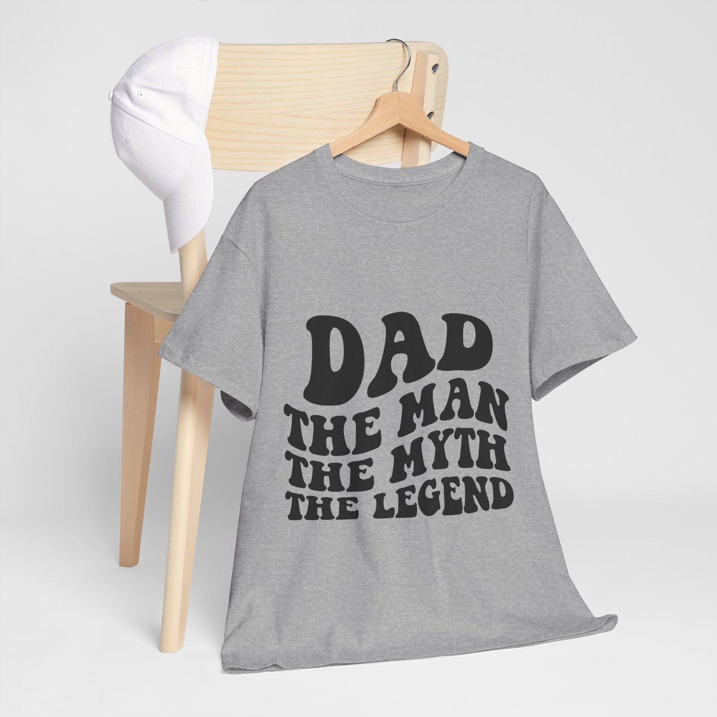 Dad Man Myth Legend Unisex Heavy Cotton Tee