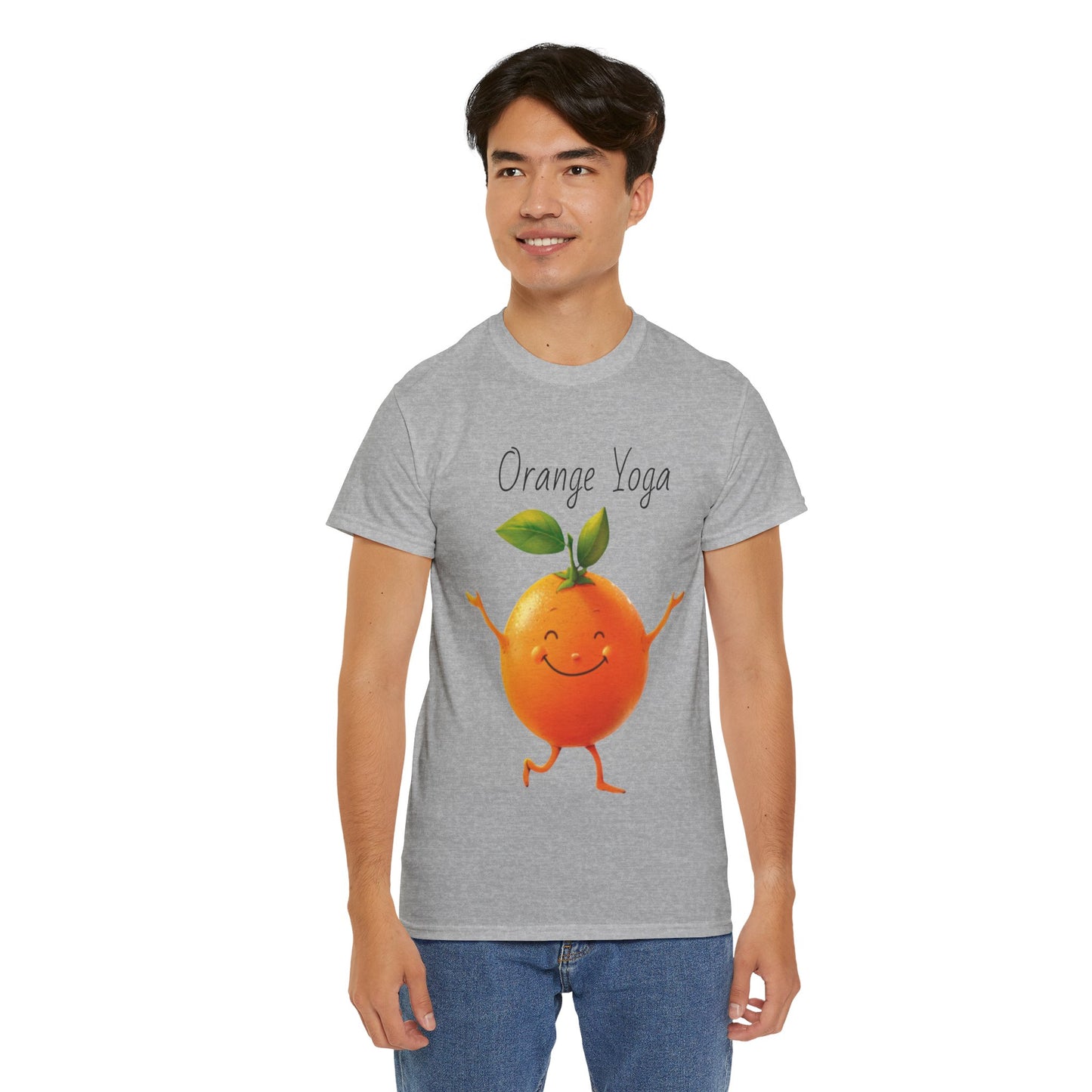 Orange Yoga Unisex Heavy Cotton Tee