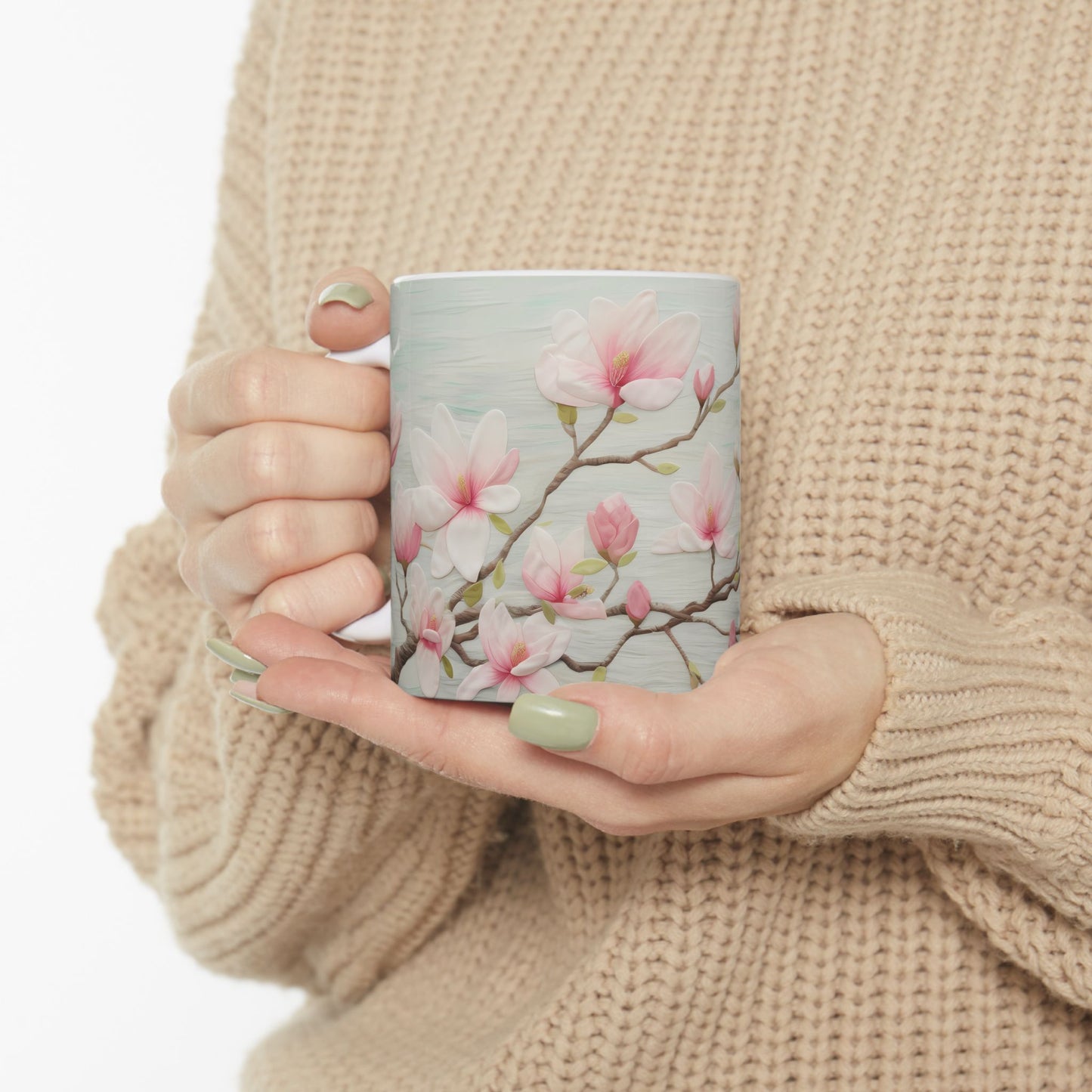 Spring Flowers Ceramic Mug, (11oz, 15oz)