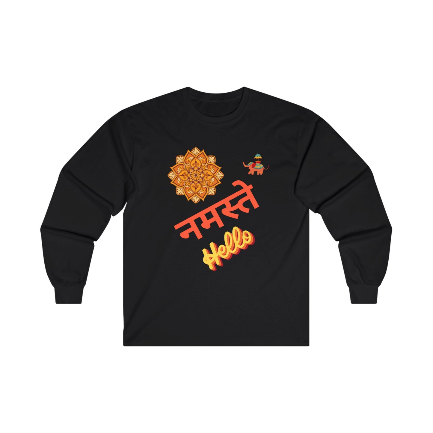 Hello in Hindu Unisex Ultra Cotton Long Sleeve Tee