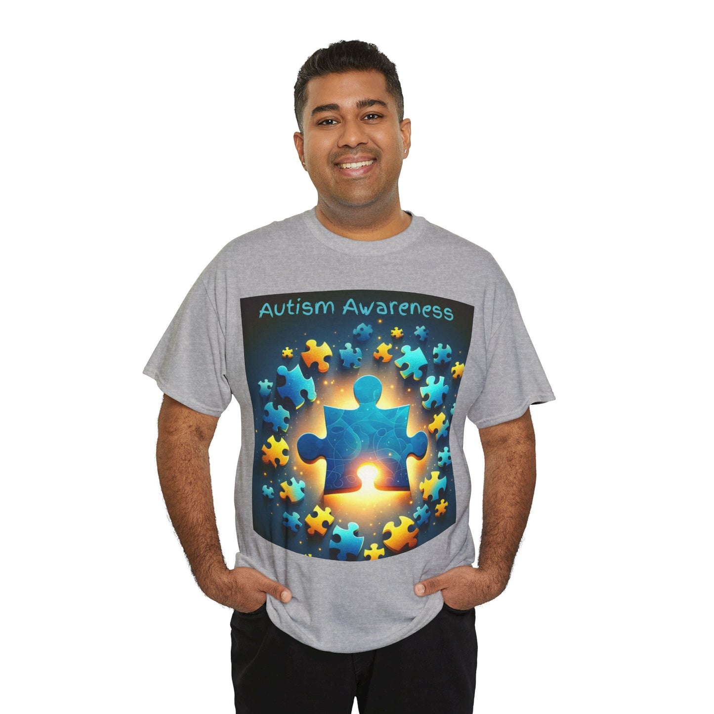 Autism Glow Unisex Heavy Cotton Tee