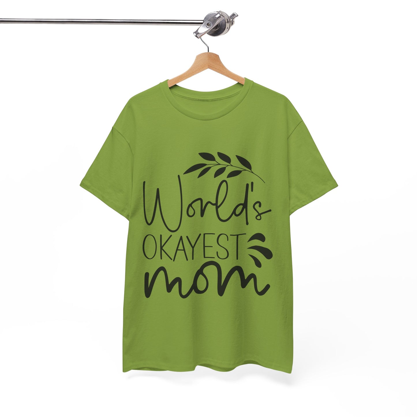 World's Okayest Mom Unisex Heavy Cotton Tee