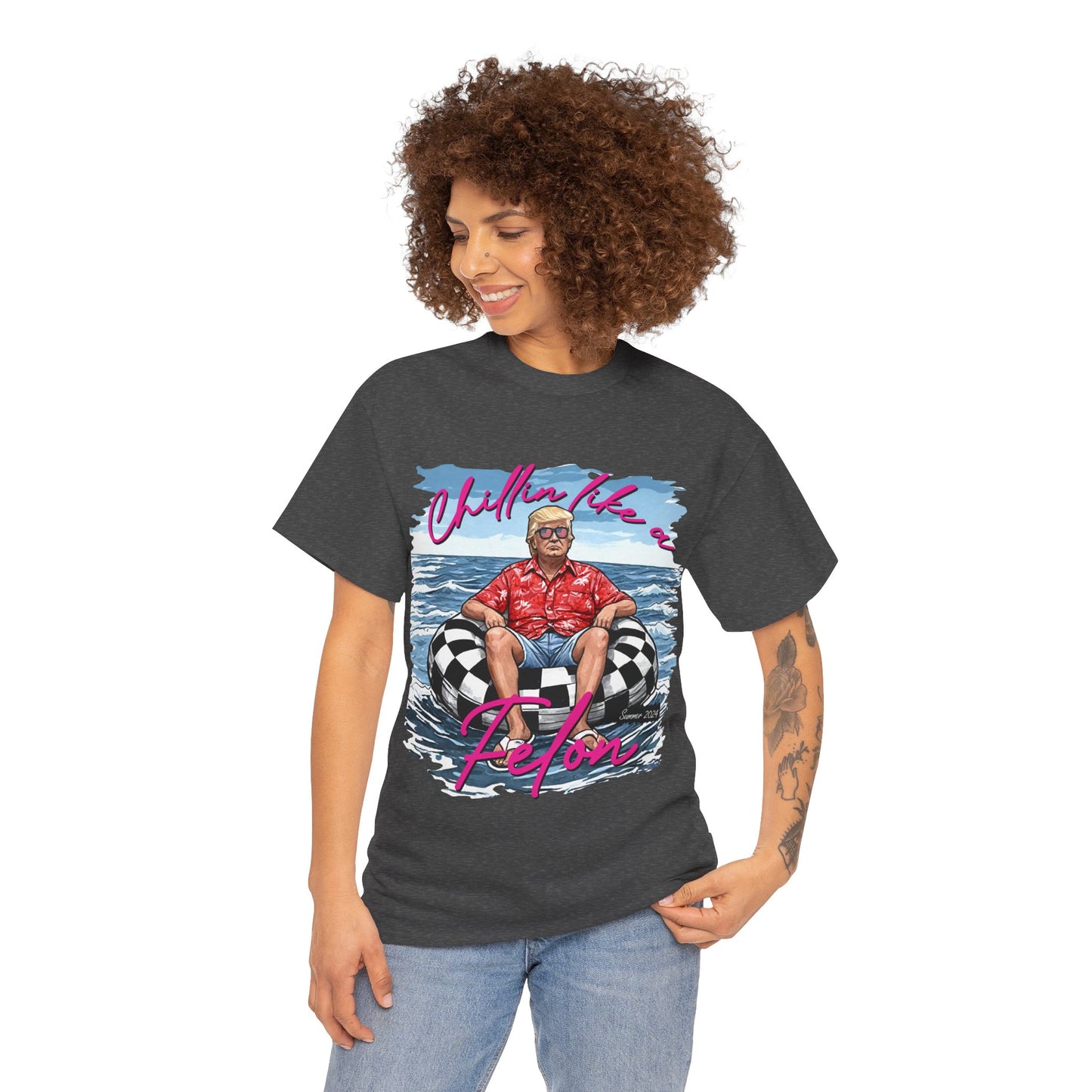 Trump Chillin' Unisex Heavy Cotton Tee