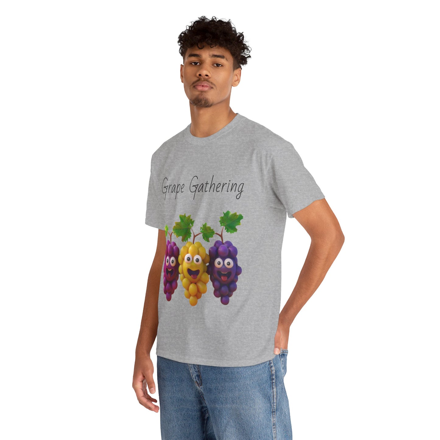 Grape Gathering Unisex Heavy Cotton Tee