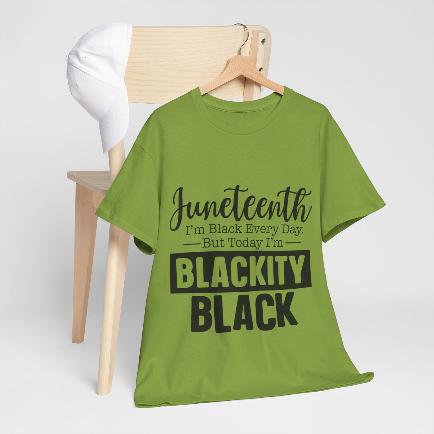 Juneteenth Black Everyday Unisex Heavy Cotton Tee