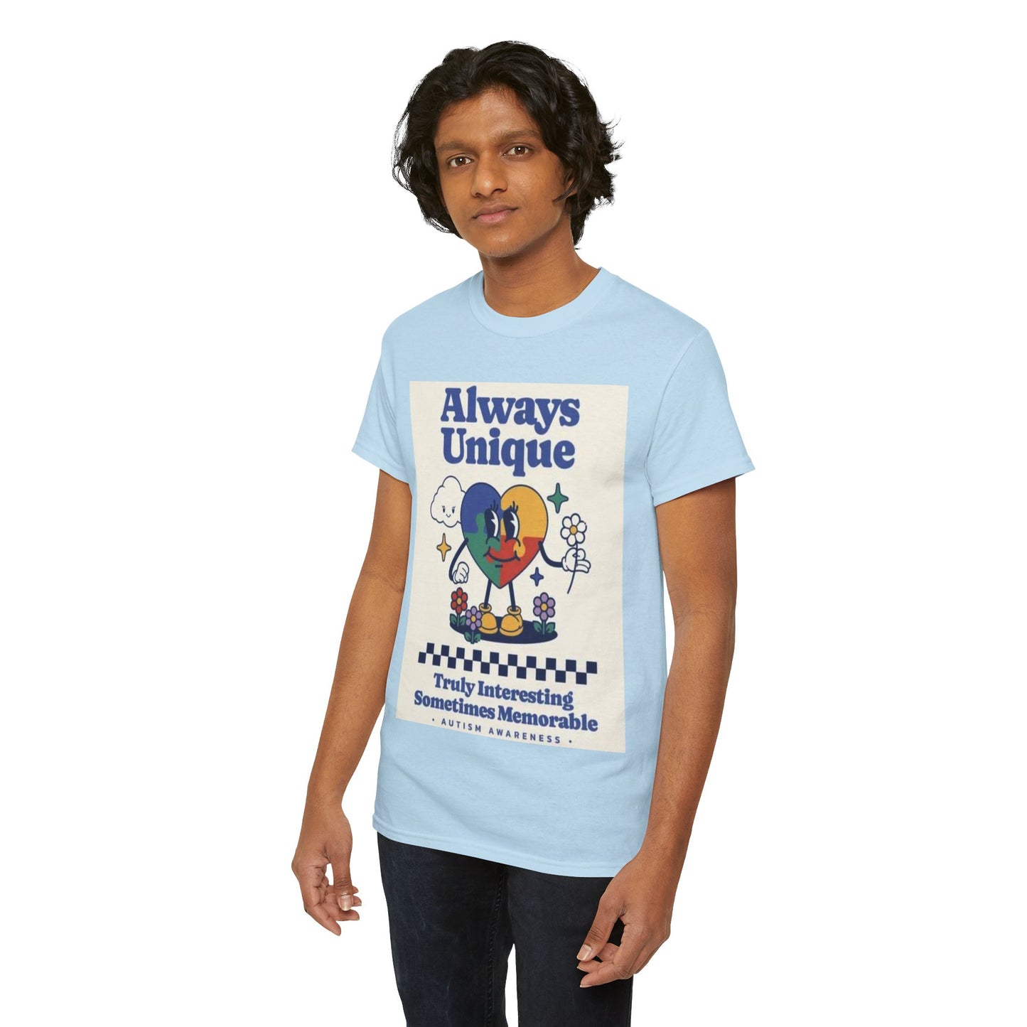 Always Unique Autism Awareness Unisex Heavy Cotton Tee