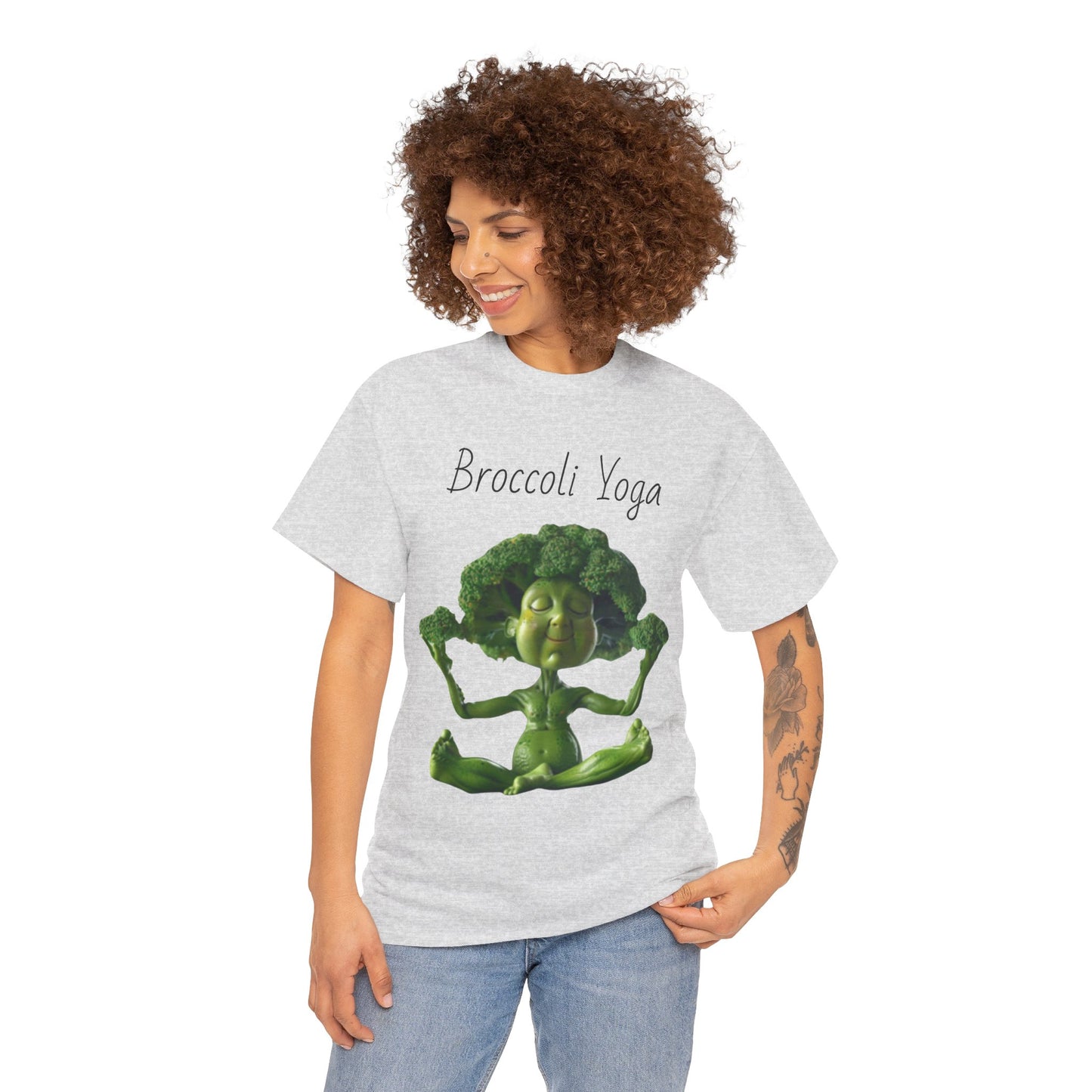 Broccoli Yoga Unisex Heavy Cotton Tee