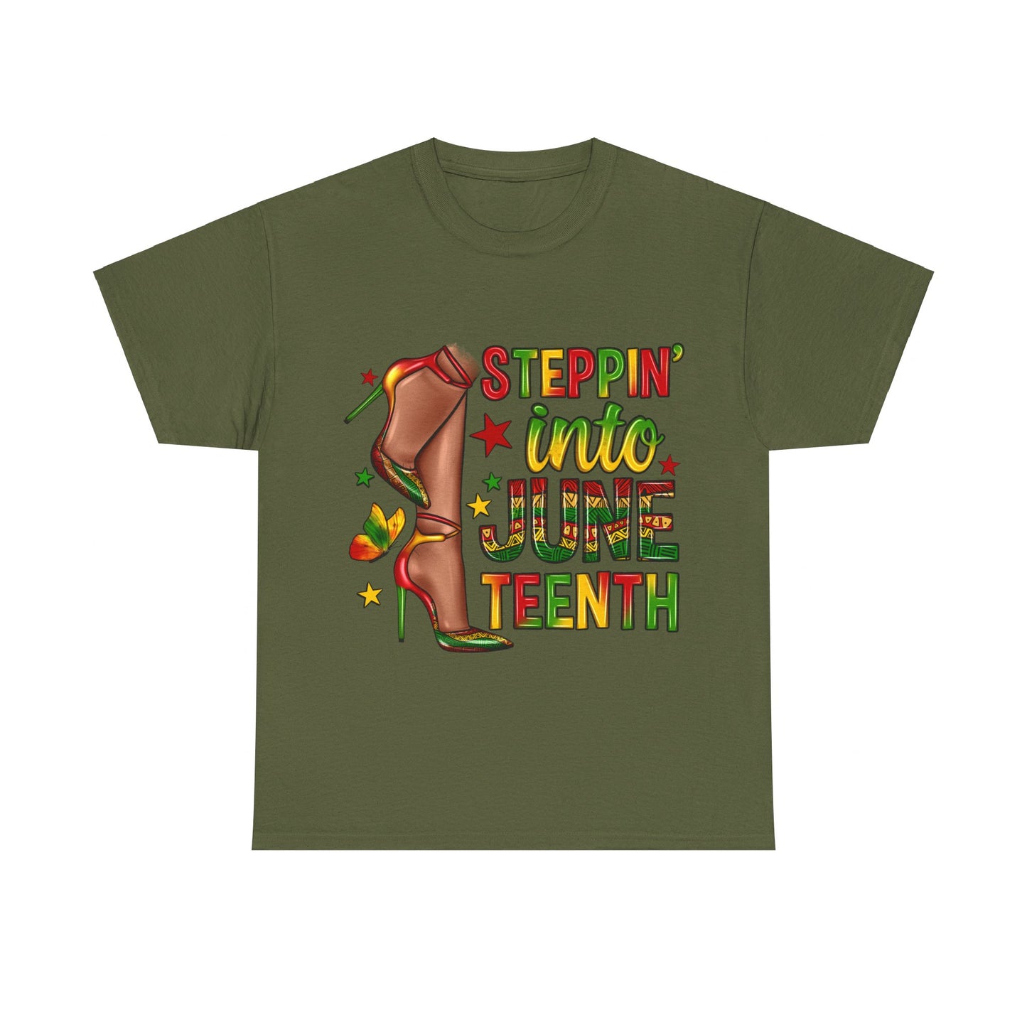 Stepping Into Juneteenth Unisex Heavy Cotton Tee