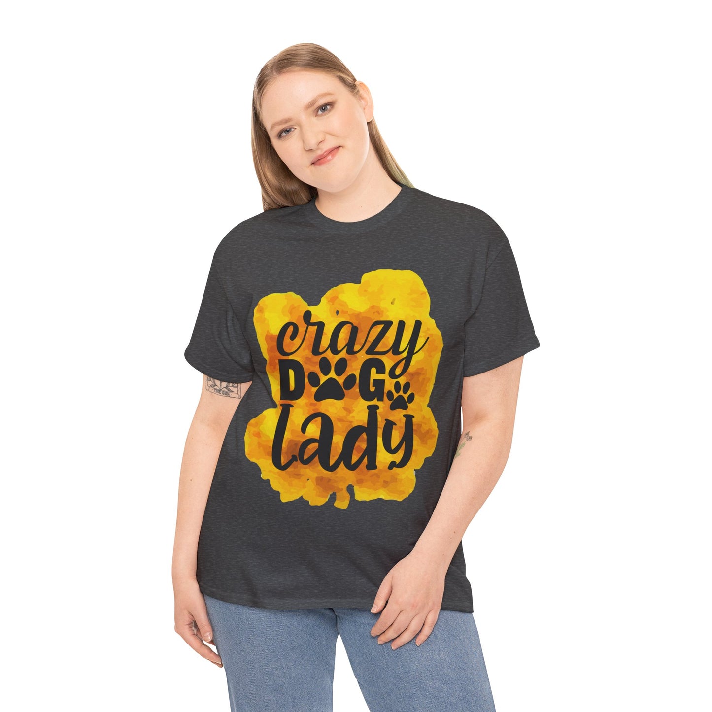 Crazy Dog Lady Unisex Heavy Cotton Tee