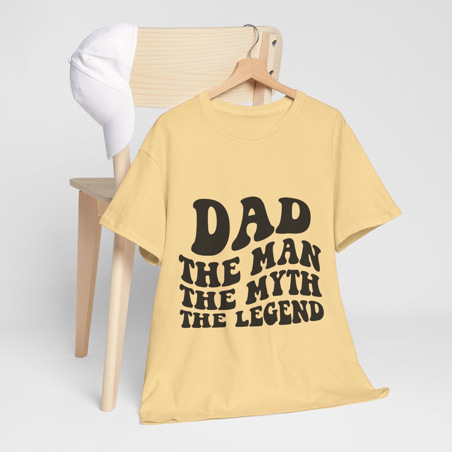 Dad Man Myth Legend Unisex Heavy Cotton Tee