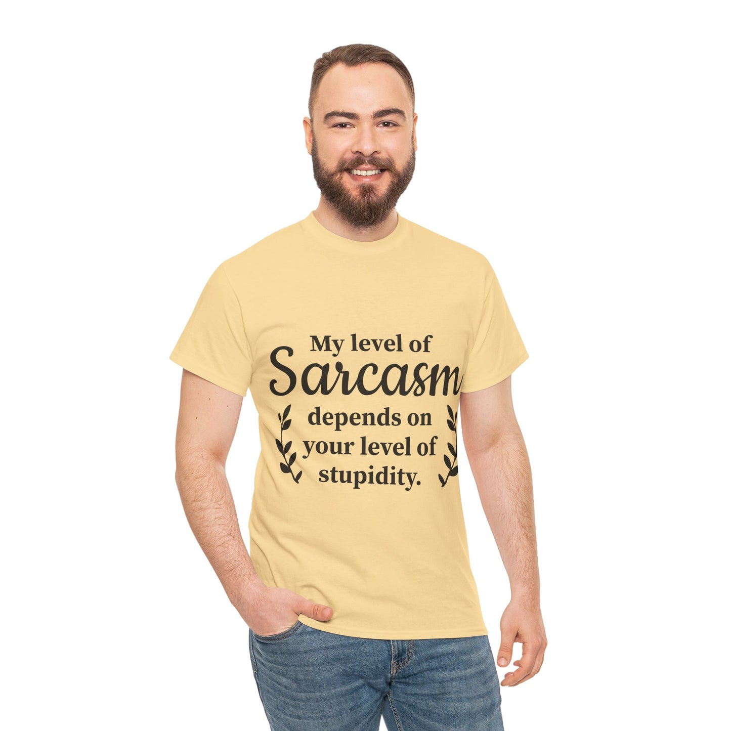 My Level Of Sarcasm Unisex Heavy Cotton Tee