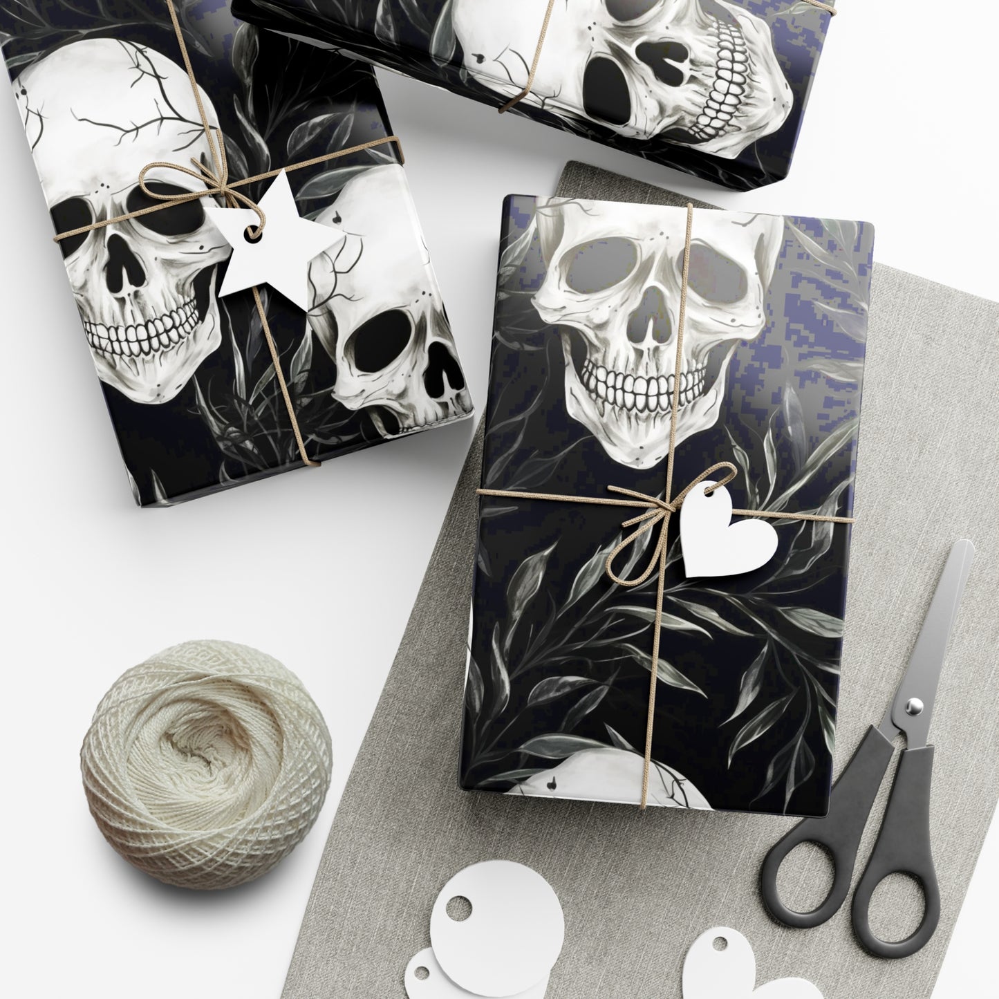 Skull Head Gift Wrap Papers